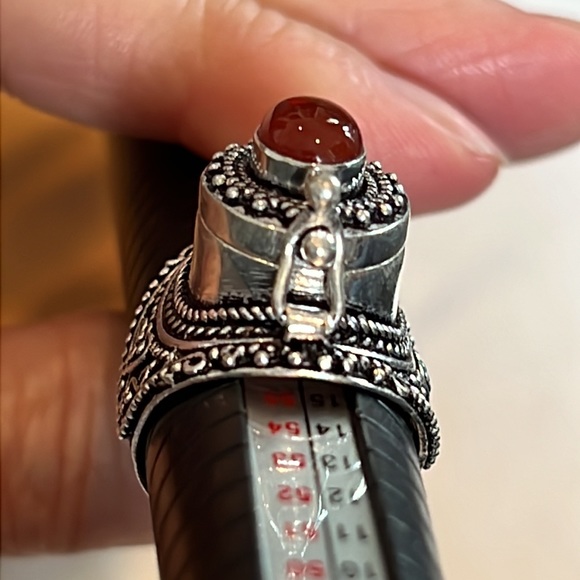 #195 Carnelian Handcrafted Poison ☠️ Ring 💍 Size 8.25 NWOT - Picture 14 of 16